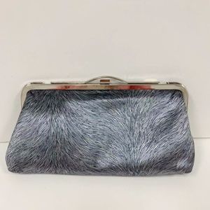 New and Grey Polyester Women Clutch Bag
